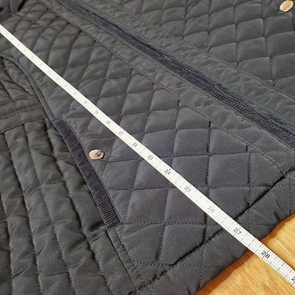 Laundry by Design Black Hooded Quilted Jacket Size OX - Picture 6 of 10